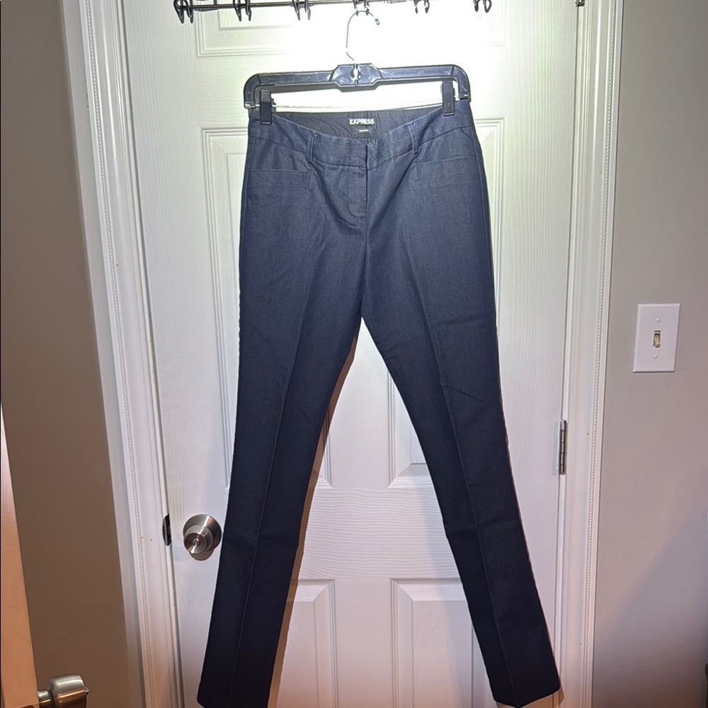 Express Columnist “denim look” dress pants